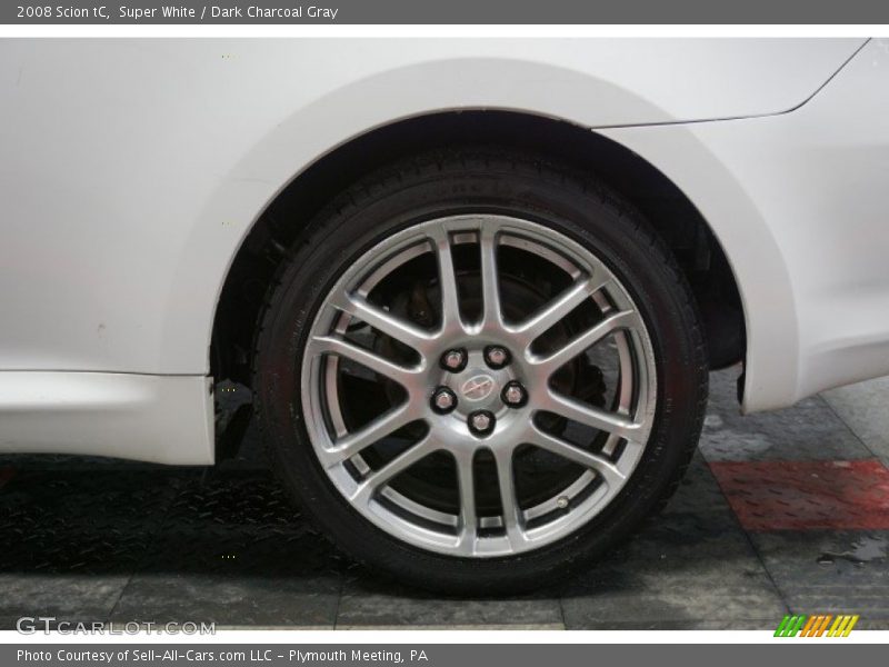 Super White / Dark Charcoal Gray 2008 Scion tC