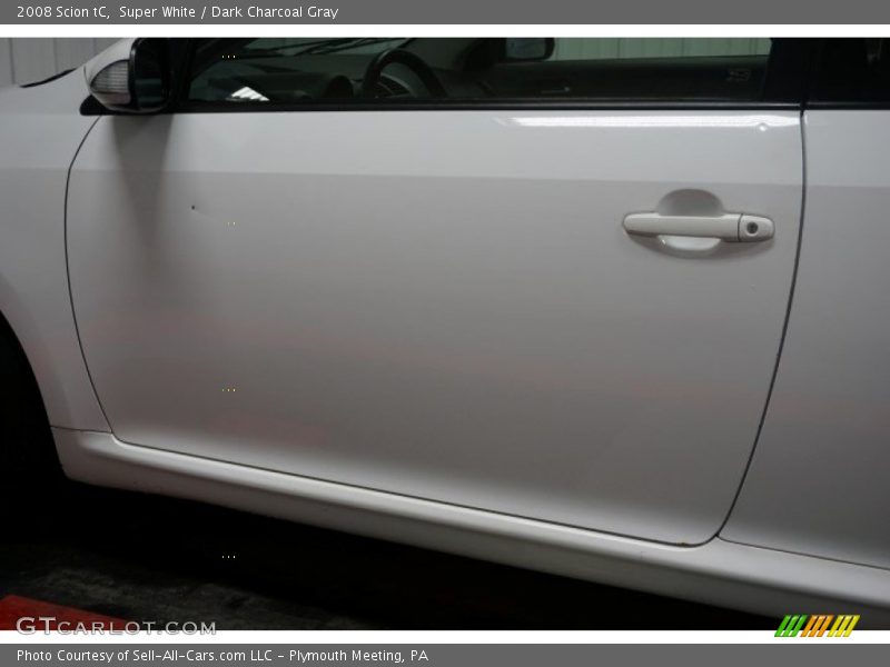 Super White / Dark Charcoal Gray 2008 Scion tC