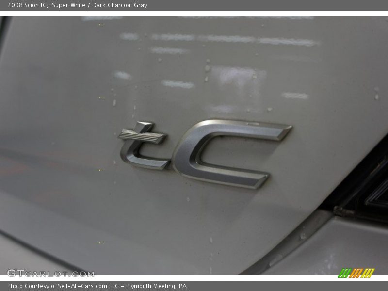 Super White / Dark Charcoal Gray 2008 Scion tC
