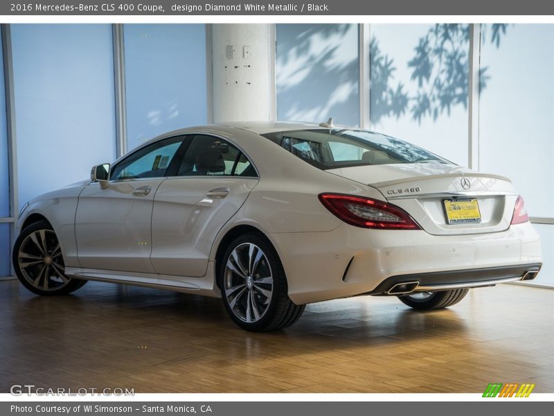 designo Diamond White Metallic / Black 2016 Mercedes-Benz CLS 400 Coupe