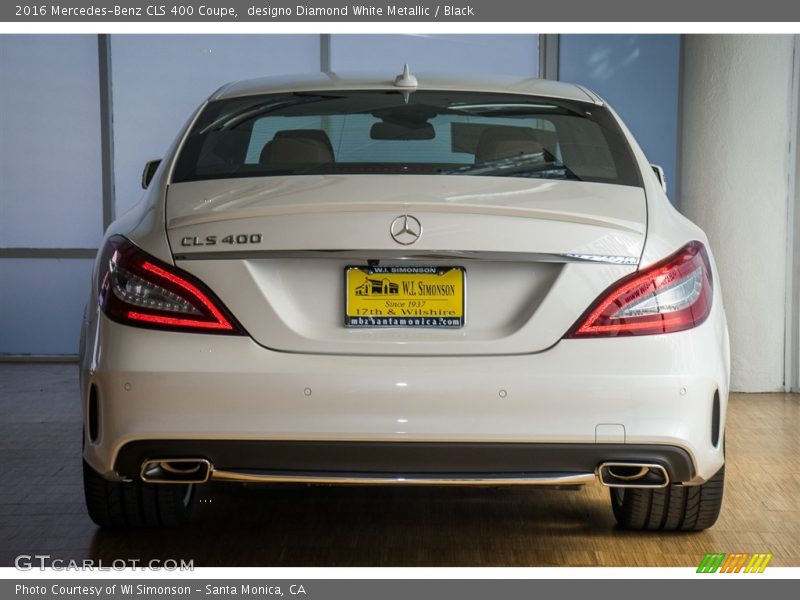 designo Diamond White Metallic / Black 2016 Mercedes-Benz CLS 400 Coupe
