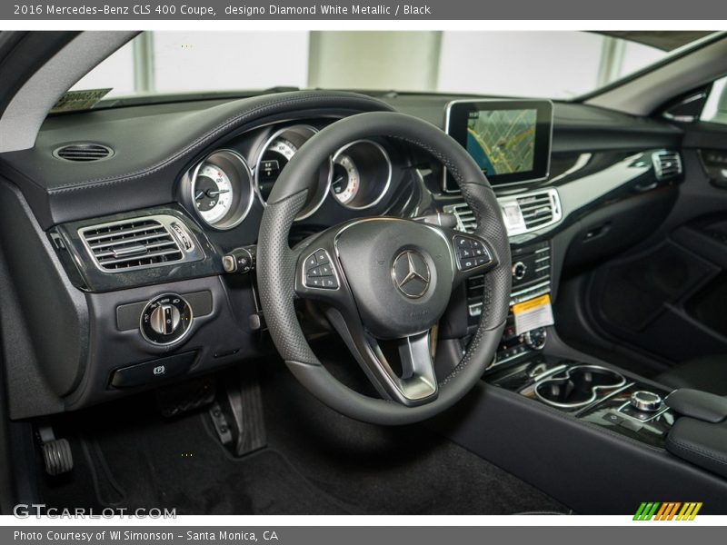 designo Diamond White Metallic / Black 2016 Mercedes-Benz CLS 400 Coupe