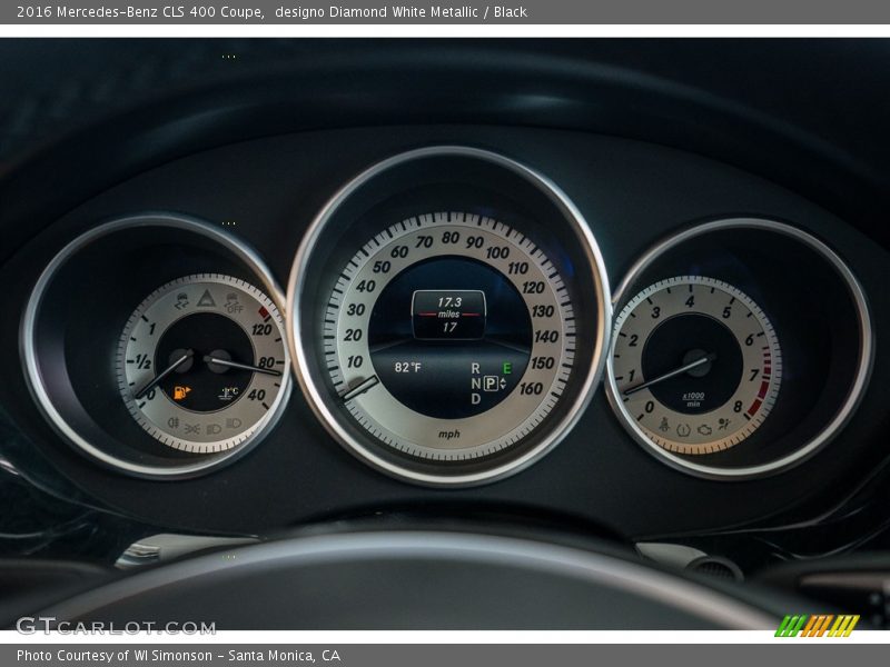 designo Diamond White Metallic / Black 2016 Mercedes-Benz CLS 400 Coupe