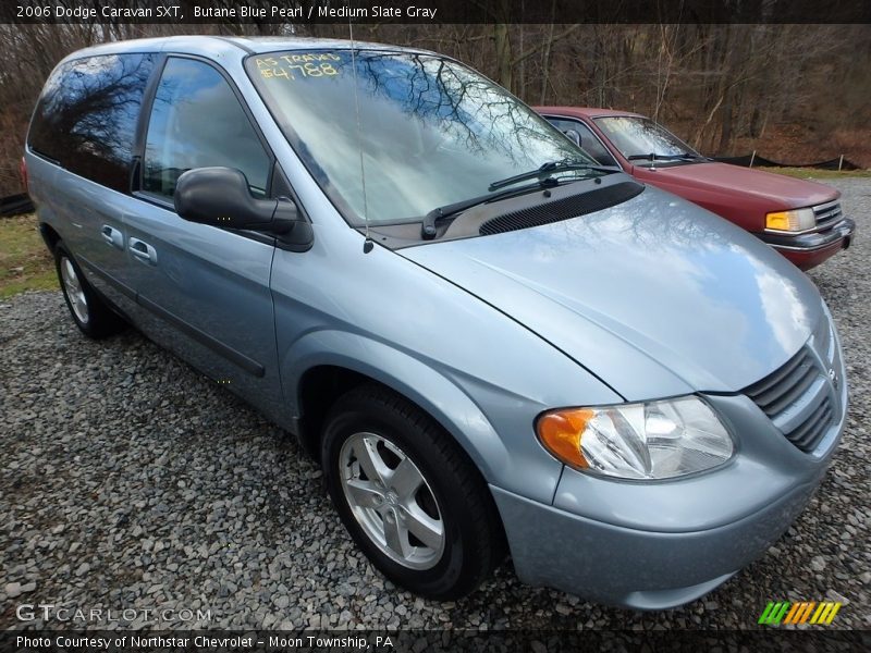 Butane Blue Pearl / Medium Slate Gray 2006 Dodge Caravan SXT