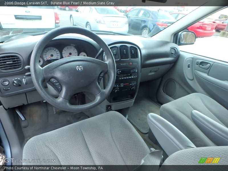 Butane Blue Pearl / Medium Slate Gray 2006 Dodge Caravan SXT