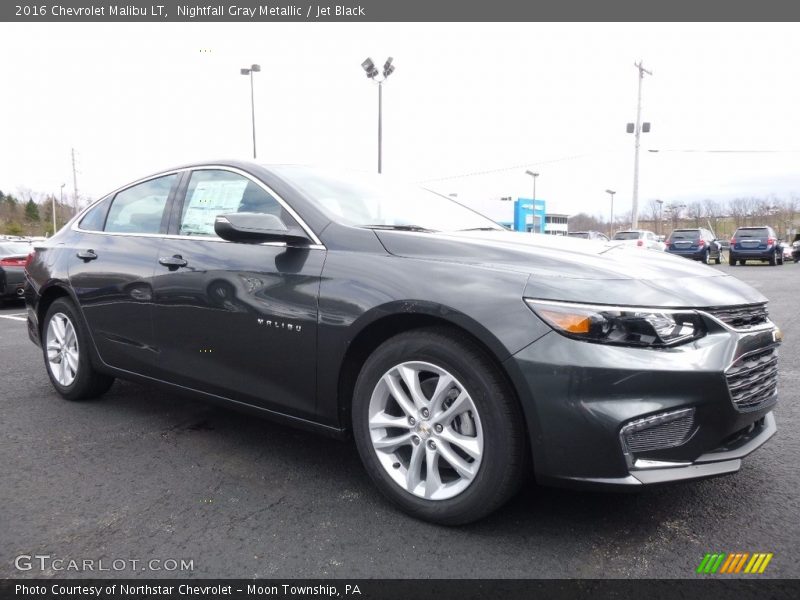 Nightfall Gray Metallic / Jet Black 2016 Chevrolet Malibu LT
