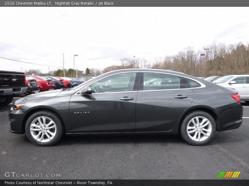 Nightfall Gray Metallic / Jet Black 2016 Chevrolet Malibu LT