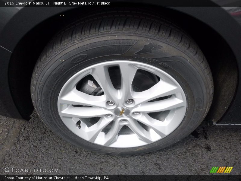 Nightfall Gray Metallic / Jet Black 2016 Chevrolet Malibu LT