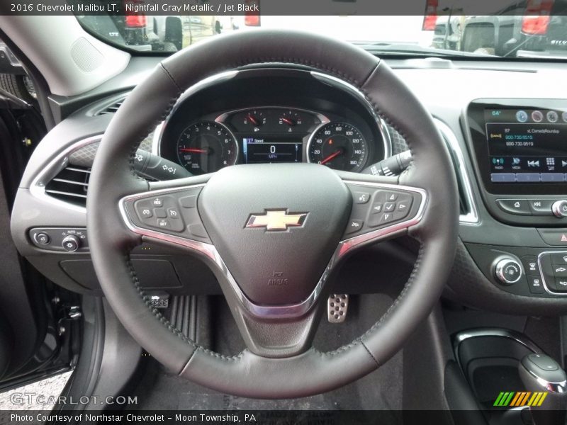 Nightfall Gray Metallic / Jet Black 2016 Chevrolet Malibu LT