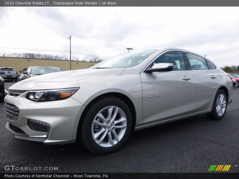 Champagne Silver Metallic / Jet Black 2016 Chevrolet Malibu LT