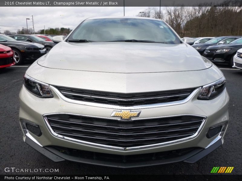 Champagne Silver Metallic / Jet Black 2016 Chevrolet Malibu LT