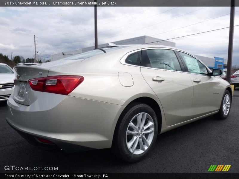 Champagne Silver Metallic / Jet Black 2016 Chevrolet Malibu LT