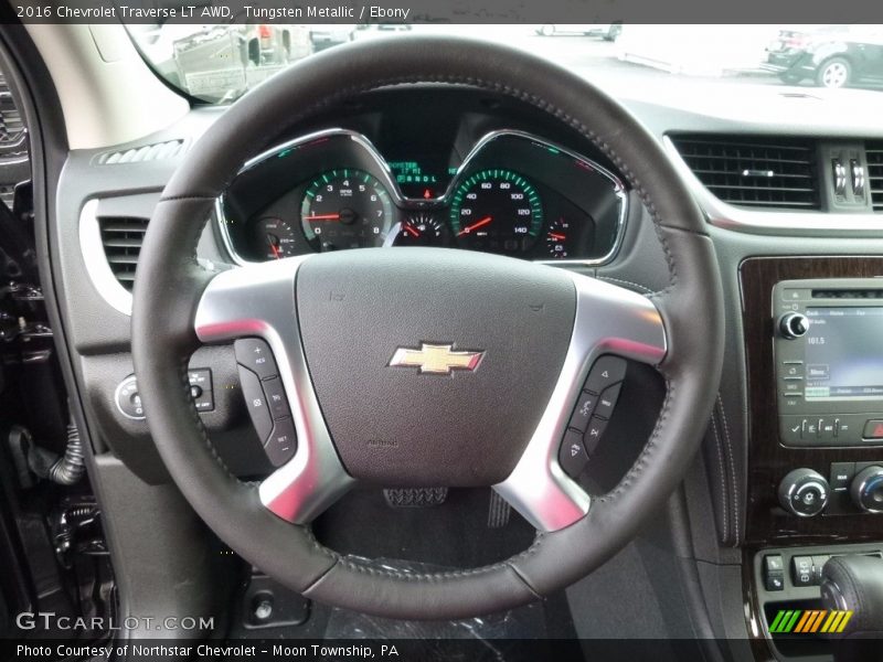 Tungsten Metallic / Ebony 2016 Chevrolet Traverse LT AWD