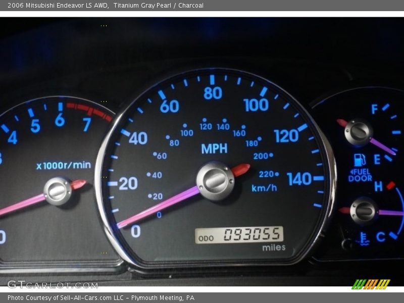 Titanium Gray Pearl / Charcoal 2006 Mitsubishi Endeavor LS AWD