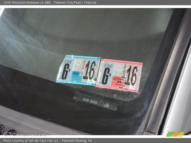 Titanium Gray Pearl / Charcoal 2006 Mitsubishi Endeavor LS AWD