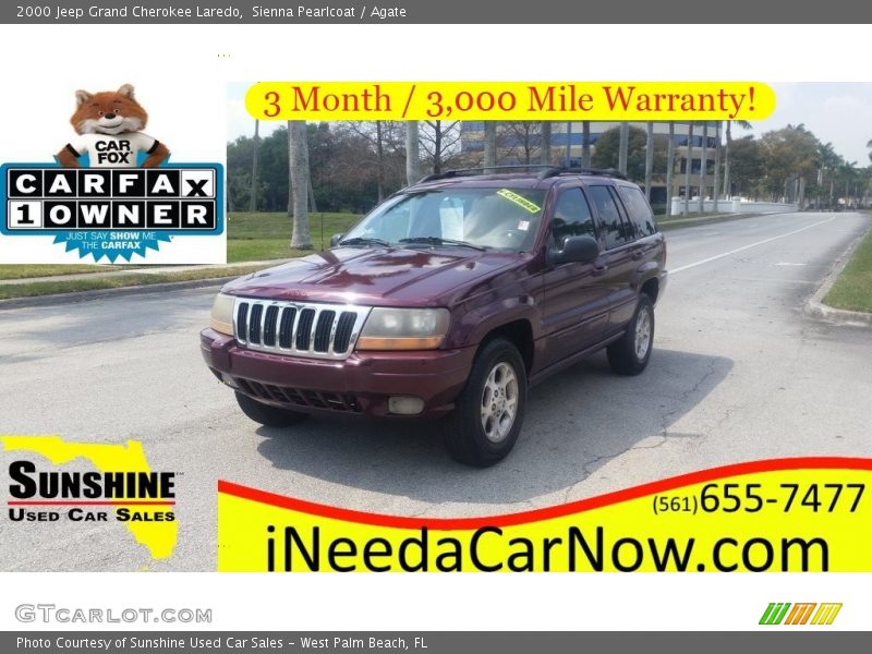 Sienna Pearlcoat / Agate 2000 Jeep Grand Cherokee Laredo