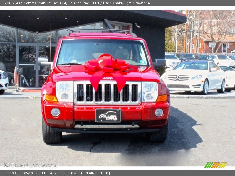 Inferno Red Pearl / Dark Khaki/Light Graystone 2006 Jeep Commander Limited 4x4