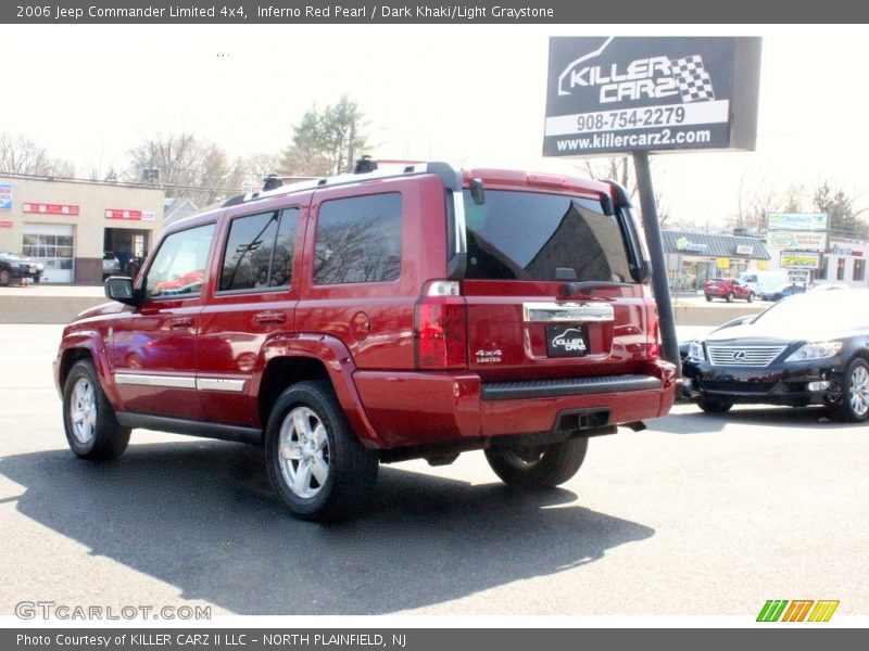 Inferno Red Pearl / Dark Khaki/Light Graystone 2006 Jeep Commander Limited 4x4