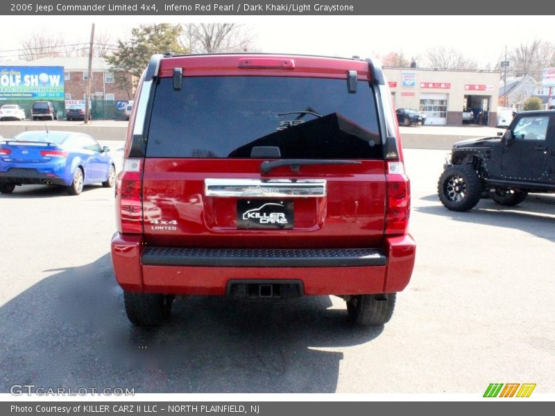 Inferno Red Pearl / Dark Khaki/Light Graystone 2006 Jeep Commander Limited 4x4