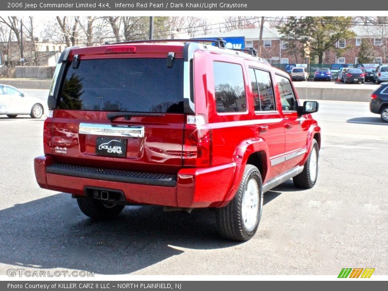 Inferno Red Pearl / Dark Khaki/Light Graystone 2006 Jeep Commander Limited 4x4