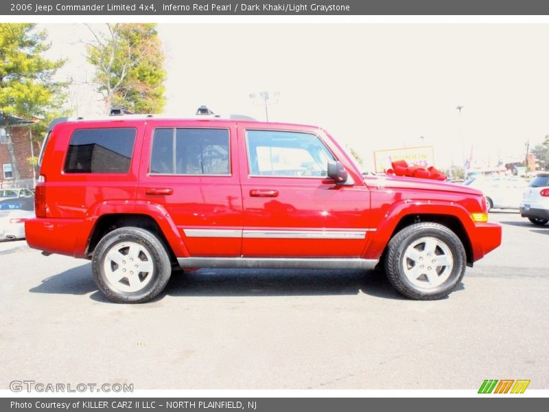 Inferno Red Pearl / Dark Khaki/Light Graystone 2006 Jeep Commander Limited 4x4