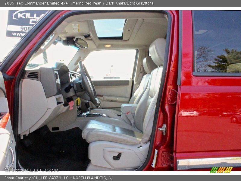 Inferno Red Pearl / Dark Khaki/Light Graystone 2006 Jeep Commander Limited 4x4
