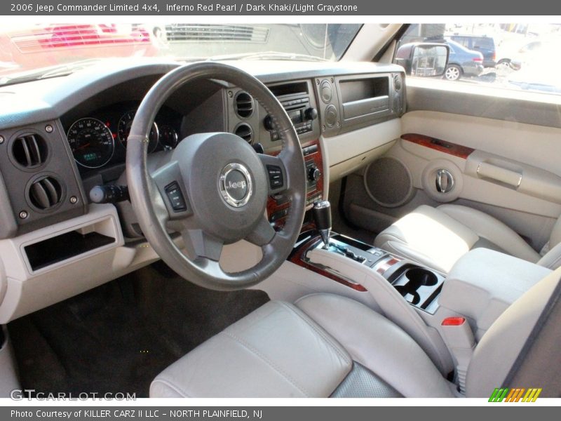 Inferno Red Pearl / Dark Khaki/Light Graystone 2006 Jeep Commander Limited 4x4
