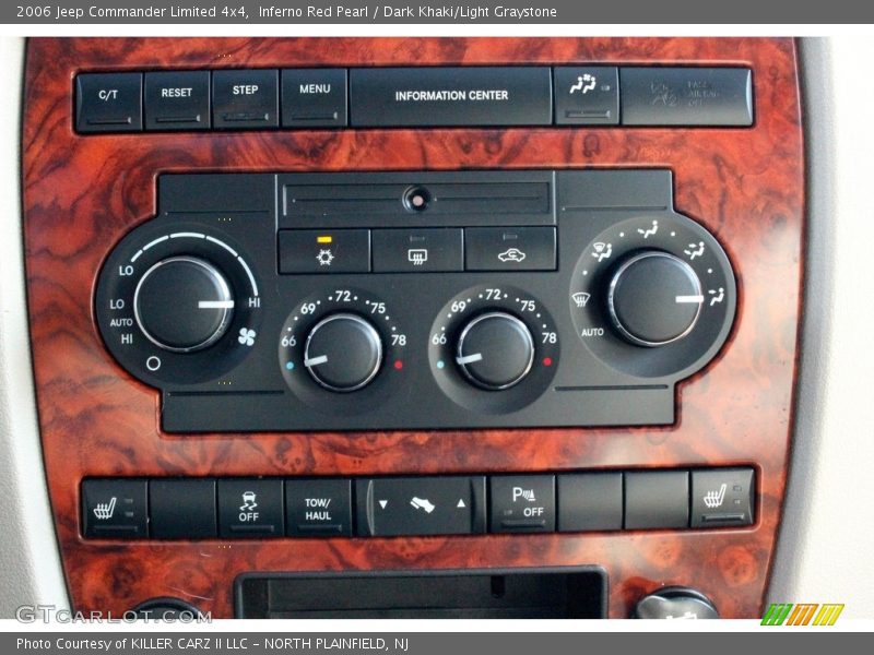 Inferno Red Pearl / Dark Khaki/Light Graystone 2006 Jeep Commander Limited 4x4