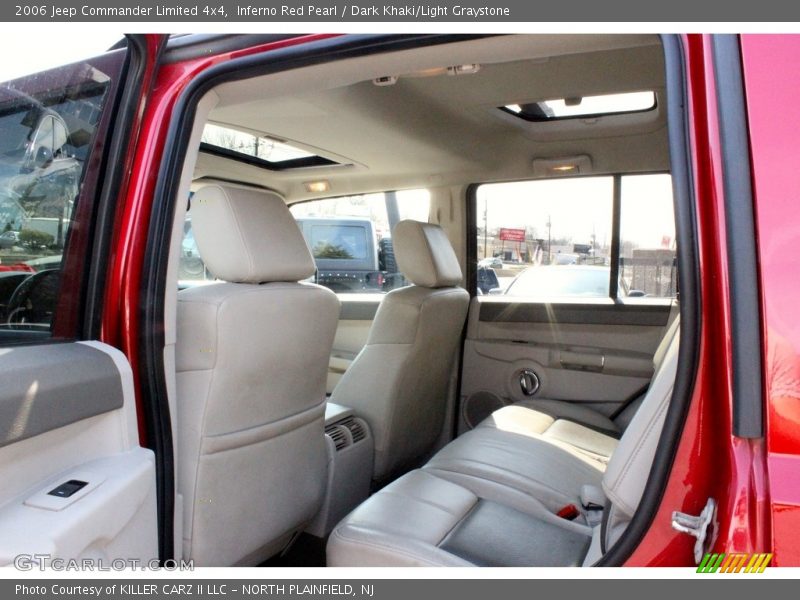 Inferno Red Pearl / Dark Khaki/Light Graystone 2006 Jeep Commander Limited 4x4