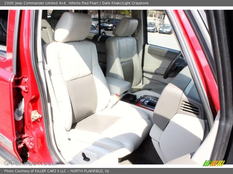 Inferno Red Pearl / Dark Khaki/Light Graystone 2006 Jeep Commander Limited 4x4