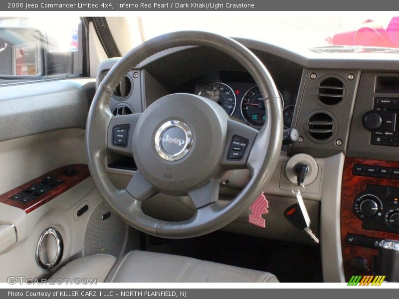 Inferno Red Pearl / Dark Khaki/Light Graystone 2006 Jeep Commander Limited 4x4