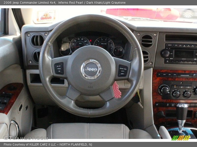 Inferno Red Pearl / Dark Khaki/Light Graystone 2006 Jeep Commander Limited 4x4
