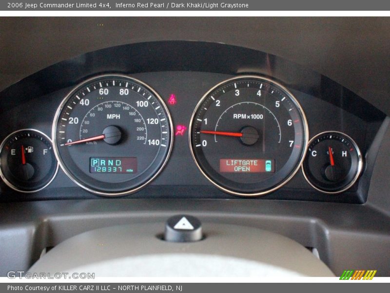 Inferno Red Pearl / Dark Khaki/Light Graystone 2006 Jeep Commander Limited 4x4
