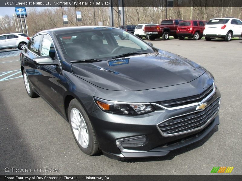 Nightfall Gray Metallic / Jet Black 2016 Chevrolet Malibu LT