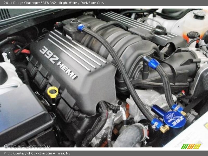 Bright White / Dark Slate Gray 2011 Dodge Challenger SRT8 392