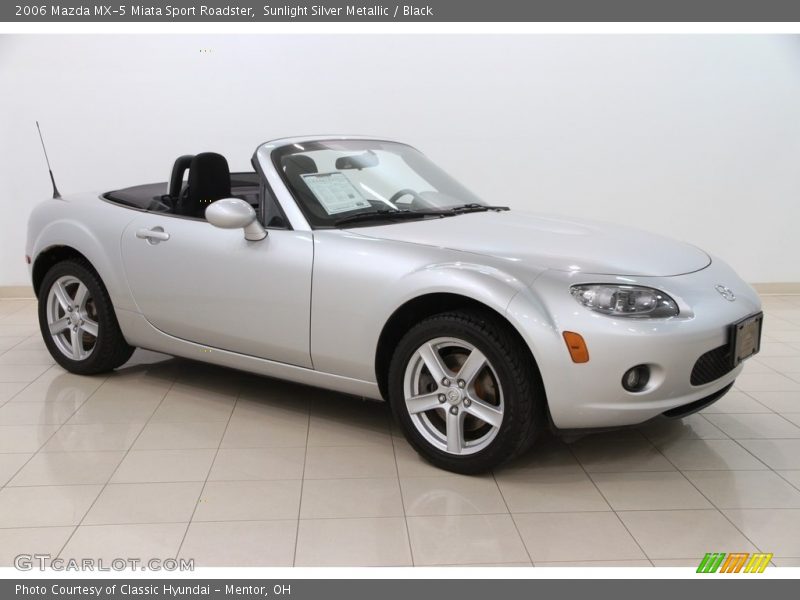 Sunlight Silver Metallic / Black 2006 Mazda MX-5 Miata Sport Roadster