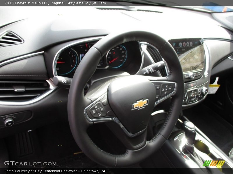 Nightfall Gray Metallic / Jet Black 2016 Chevrolet Malibu LT