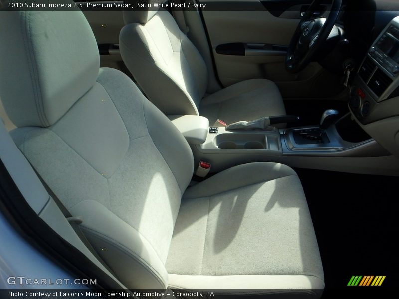 Satin White Pearl / Ivory 2010 Subaru Impreza 2.5i Premium Sedan