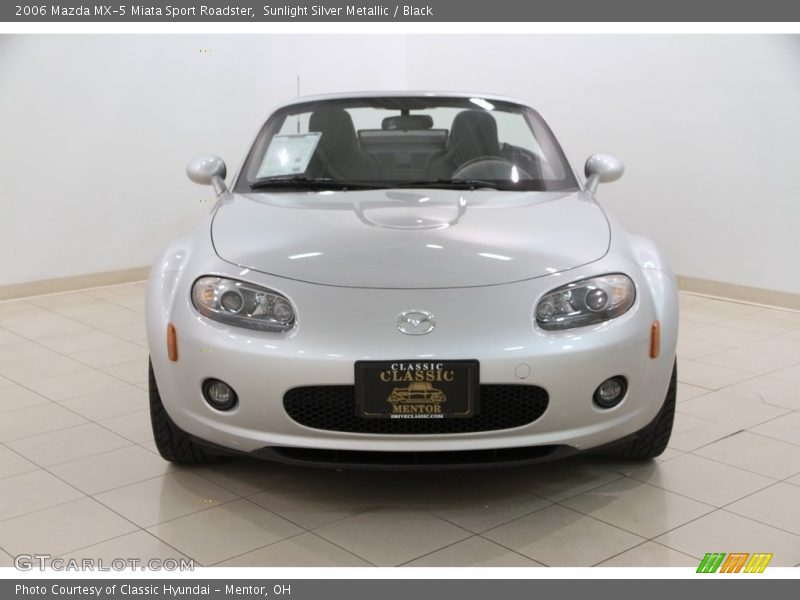 Sunlight Silver Metallic / Black 2006 Mazda MX-5 Miata Sport Roadster