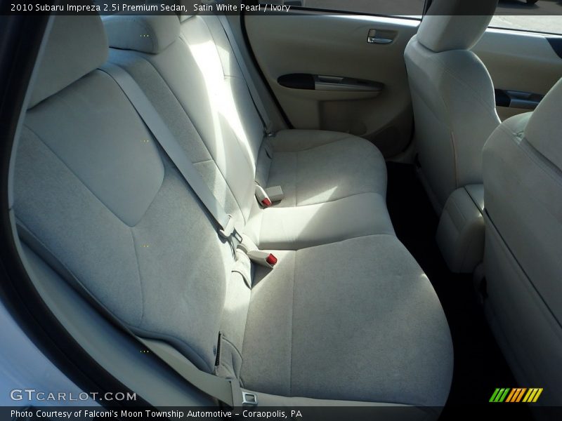 Satin White Pearl / Ivory 2010 Subaru Impreza 2.5i Premium Sedan