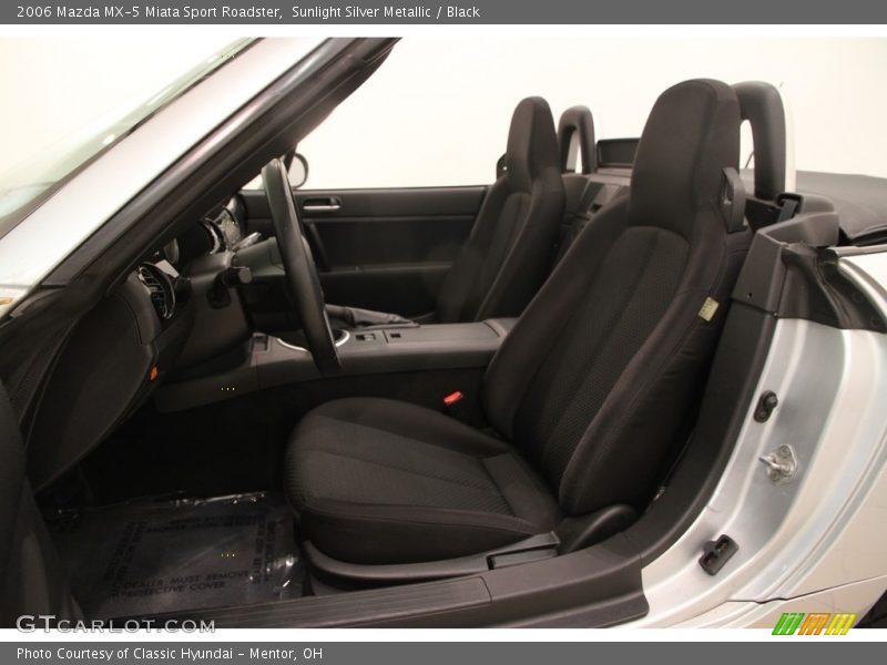 Sunlight Silver Metallic / Black 2006 Mazda MX-5 Miata Sport Roadster