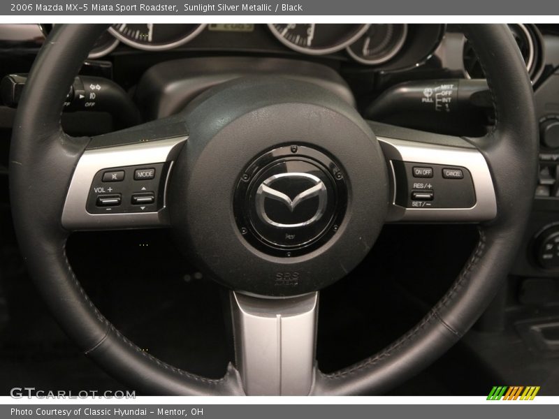 Sunlight Silver Metallic / Black 2006 Mazda MX-5 Miata Sport Roadster