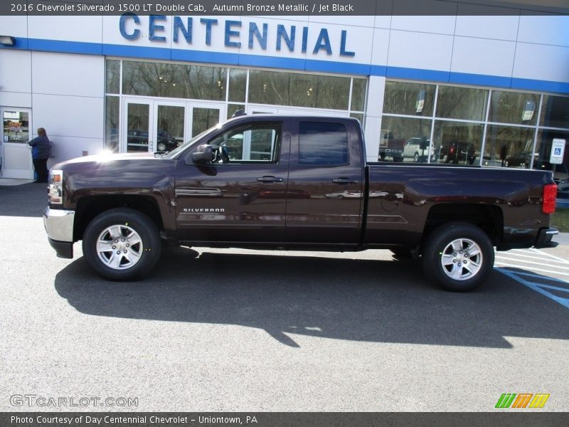 Autumn Bronze Metallic / Jet Black 2016 Chevrolet Silverado 1500 LT Double Cab