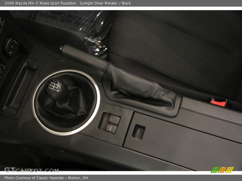 Sunlight Silver Metallic / Black 2006 Mazda MX-5 Miata Sport Roadster