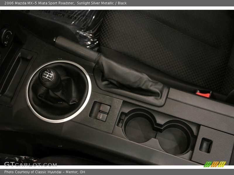Sunlight Silver Metallic / Black 2006 Mazda MX-5 Miata Sport Roadster