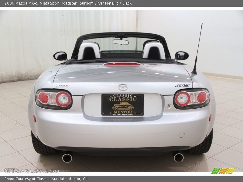 Sunlight Silver Metallic / Black 2006 Mazda MX-5 Miata Sport Roadster