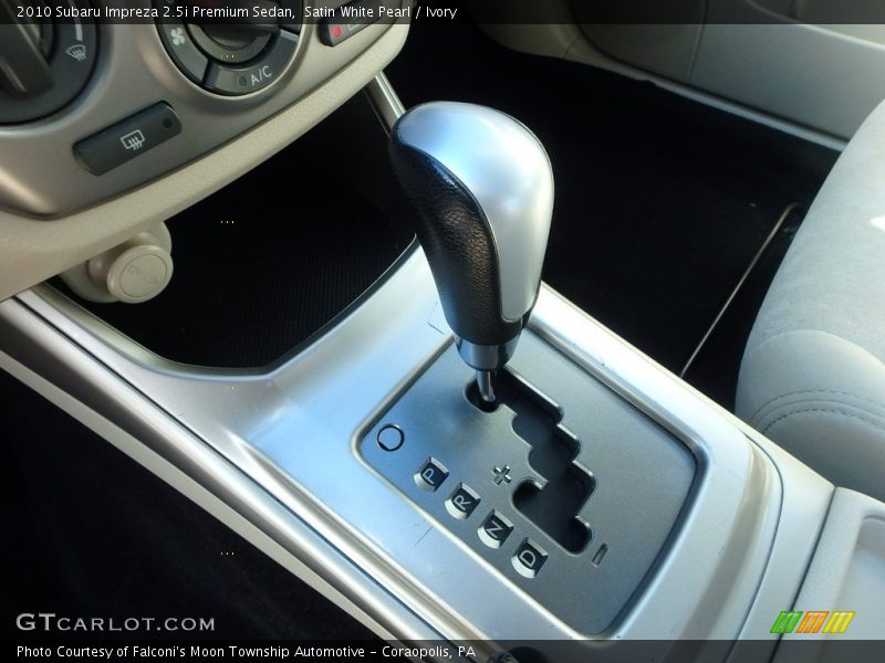 Satin White Pearl / Ivory 2010 Subaru Impreza 2.5i Premium Sedan