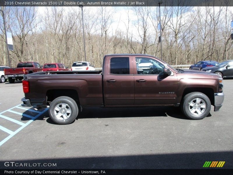 Autumn Bronze Metallic / Jet Black 2016 Chevrolet Silverado 1500 LT Double Cab