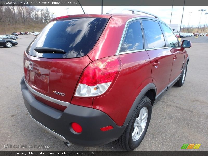 Ruby Red / Gray 2008 Saturn VUE XE 3.5 AWD