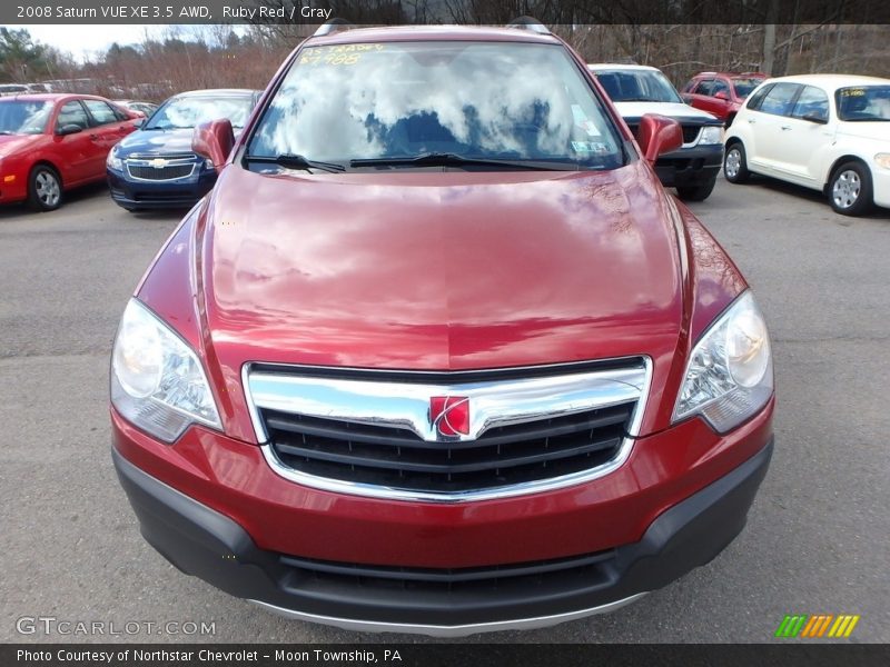 Ruby Red / Gray 2008 Saturn VUE XE 3.5 AWD